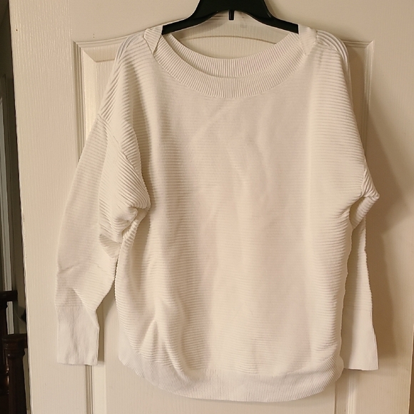 aerie Tops - White Ribbed Sweater
